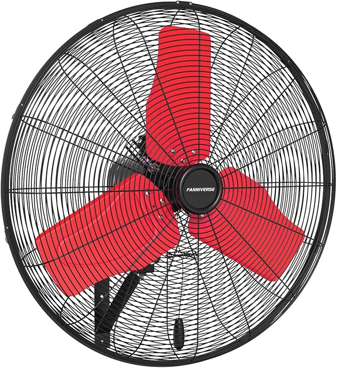 24 Inch 9500 CFM Waterproof Wall Fan Pro Series - Outdoor High Velocity Wall Mount Fan with Enclosed Motor for Residential, Warehouse, Patio, Shop, Garage, Barn UL Safety Listed-PawvioPets
