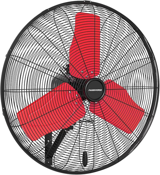 24 Inch 9500 CFM Waterproof Wall Fan Pro Series - Outdoor High Velocity Wall Mount Fan with Enclosed Motor for Residential, Warehouse, Patio, Shop, Garage, Barn UL Safety Listed-PawvioPets