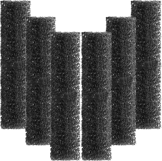 AquaMiracle Aquarium Filter Replacement Sponge, Fish Tank Filter Replacement Parts, Including 6 x Filter Sponge-PawvioPets