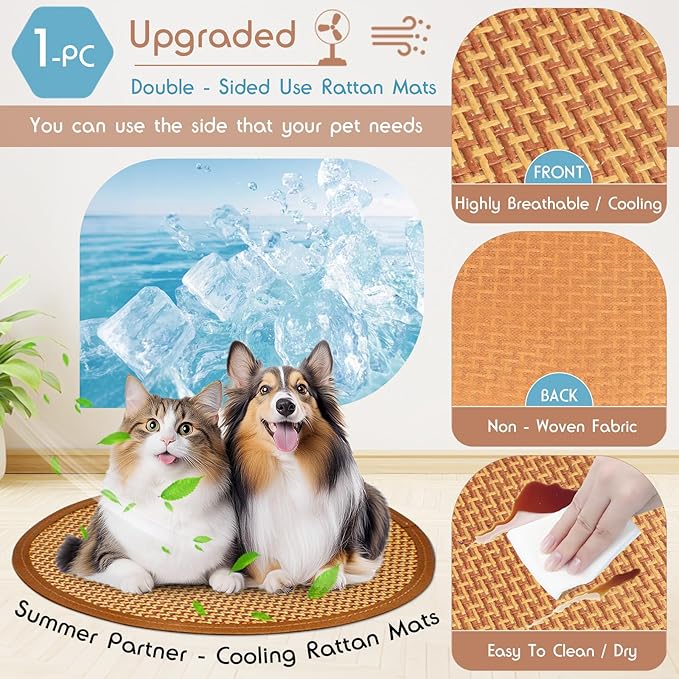 16" Dog& Cat Teepee Tent +20" Pet Cooling Mat +10ft Star String Light [2-Modes],Cotton Thicked Soft Comfort Anti-Slip Cushion (Used/Wash Separately), Small Pets Tents House Indoor or Outdoor-PawvioPets