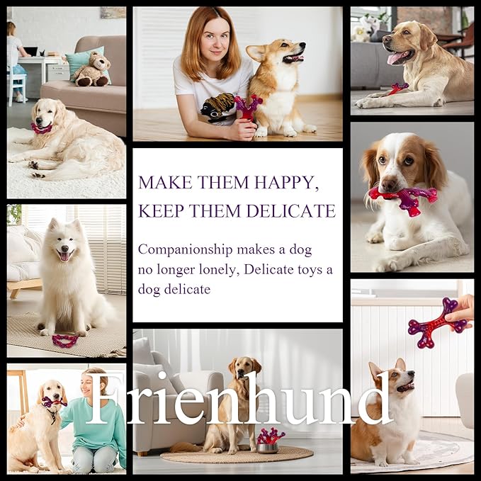 3 Pack Indestructible Dog Chew Bones for Aggressive Chewers - Heavy Duty Long Lasting Chew Toys for Large Dogs, Nylon Teeth Cleaning Toys-PawvioPets