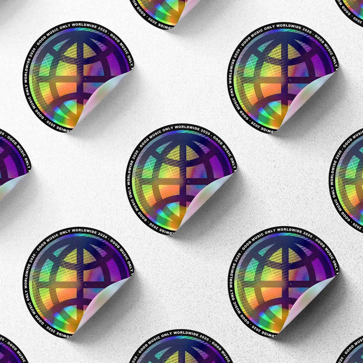 Custom Logo Stickers for Business, Personalised Branding Labels, Any Shape & Size, Waterproof, Glossy Holographic