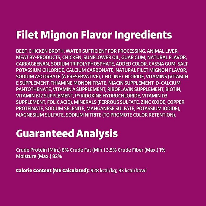 Amazon Brand - Wonder Bound Small Breed Wet Dog Food, Variety Pack (Beef Recipe, Grilled Chicken Flavor, Filet Mignon Flavor), Loaf in Gravy, 3.5 Ounce (Pack of 24)-PawvioPets
