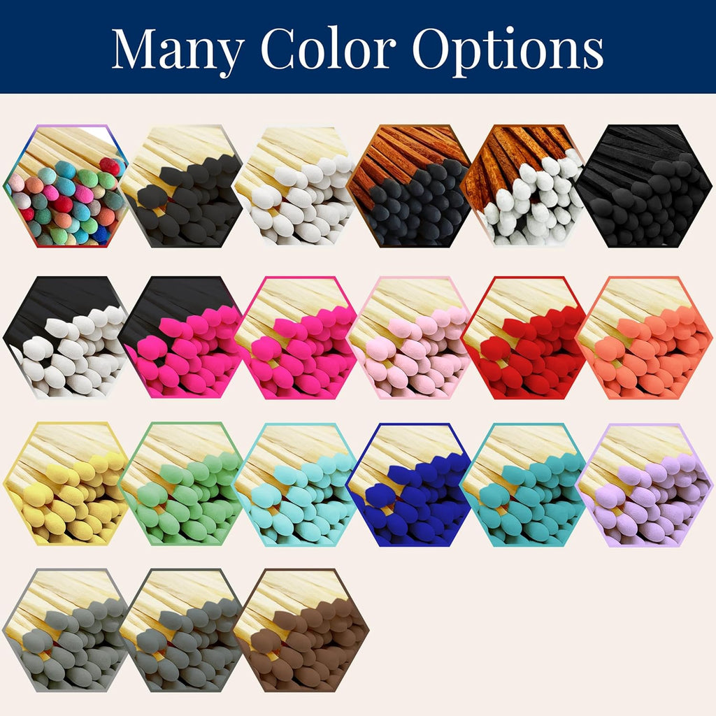 2" Classic White Tip Safety Matches | 3 Glass Bottles Each with Cork Top, Striker & 20 Matchsticks by Thankful Greetings (60+ Total) | Decorative & Unique for Home Decor, Event Giveaways