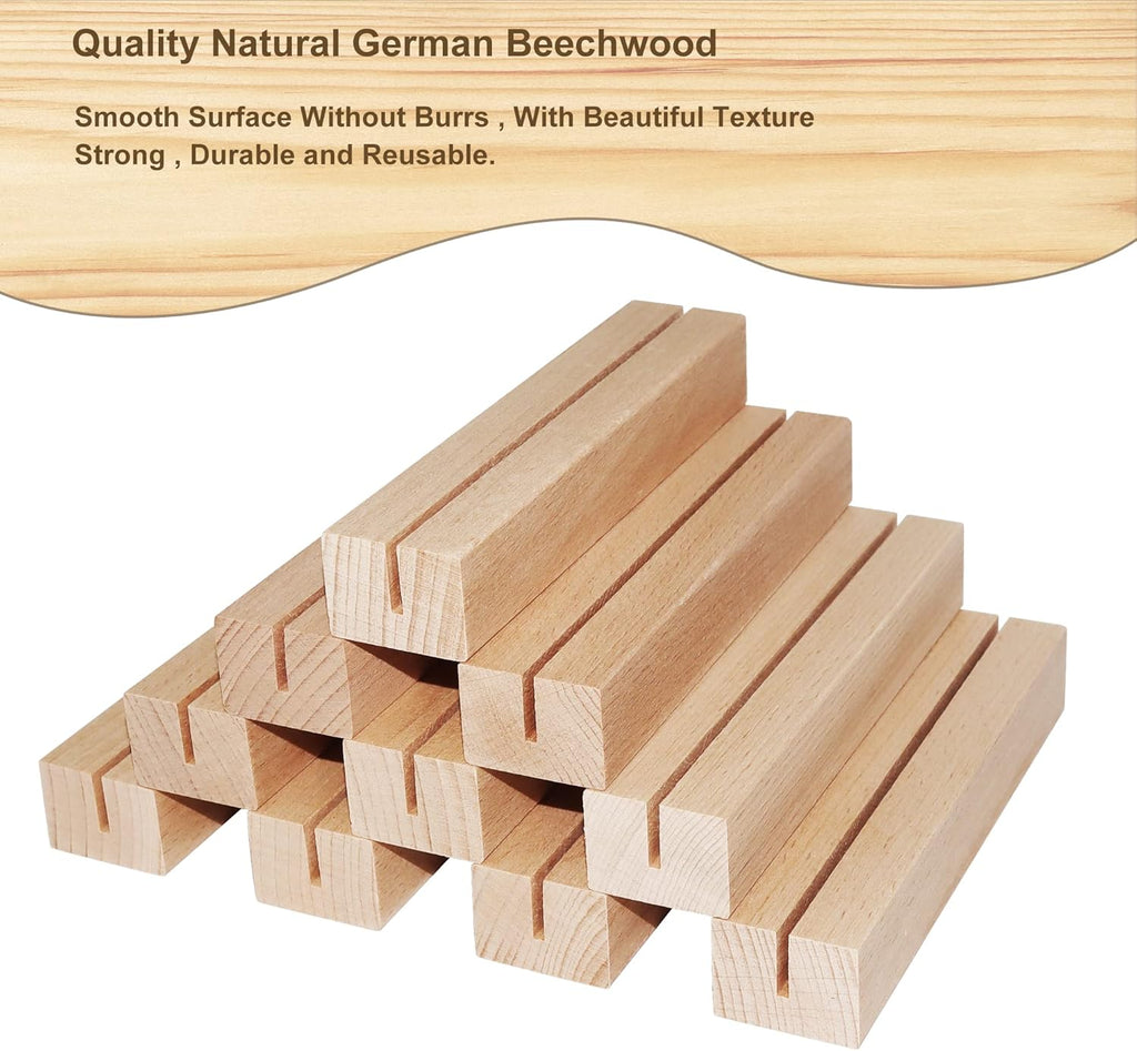 Wedding Table Numbers 1-30, Acrylic Arch Signs with Natural Wood Stands Holders, Rustic Table Decor for Reception & Parties (Frosted White)