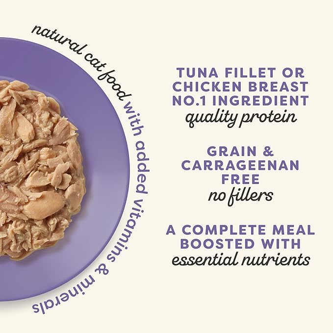 Applaws Vitality Wet Cat Food in Broth, Natural Canned Cat Food, Wet Food for Cats with Added Vitamins and Minerals, Grain Free, Carrageenan Free, Variety Selection in Broth (12 Count, 5.5 oz Cans)-PawvioPets