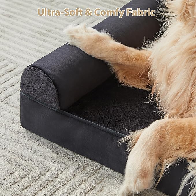 BFPETHOME XL Dog Beds for Extra Large Dogs, XL Dog Bed, Extra Large Dogs Bed Washable, Jumbo with Removable Cover, Waterproof Lining and Nonskid Bottom, Egg-Crate Foam Pet Sofa-PawvioPets