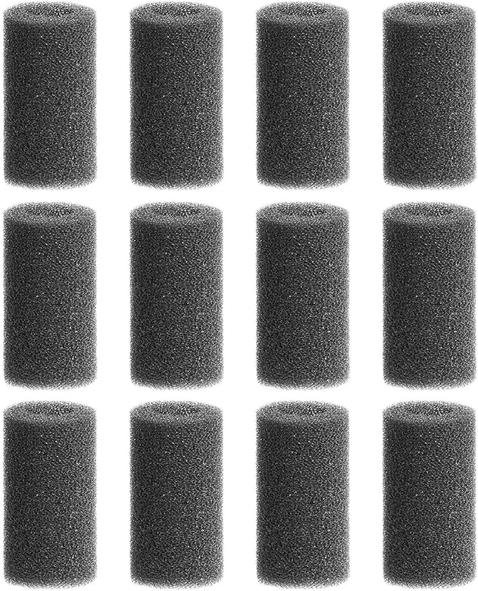 12 Pieces Black Pre-Filter Sponge Foam Roll Accessories for Aquarium Fish Tank-PawvioPets