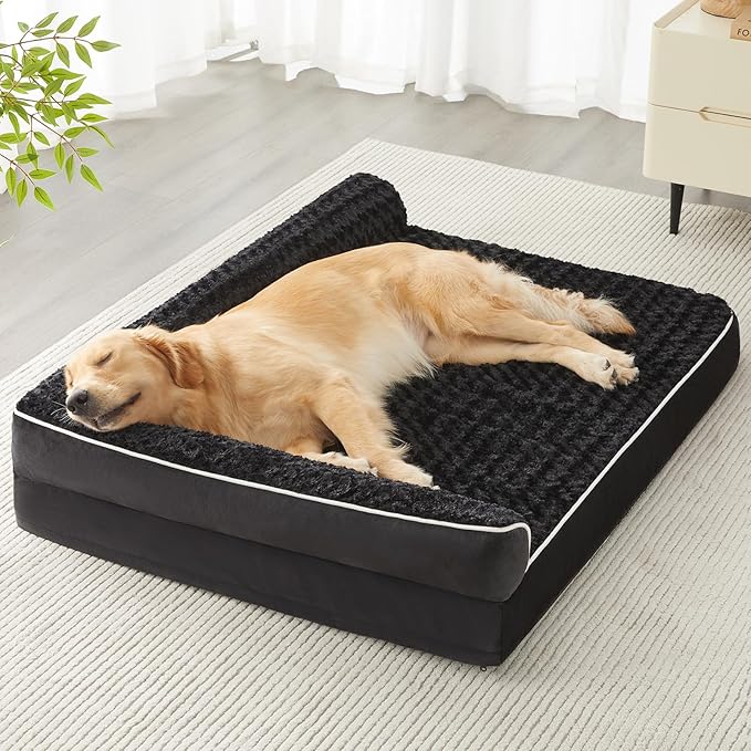 BFPETHOME Orthopedic Dog Beds for Large Dogs-Waterproof Sofa Pet Bed with Removable Washable Cover,Big Dog Bed with Waterproof Lining and Nonskid Bottom,Pet Bed for Large Dogs-PawvioPets