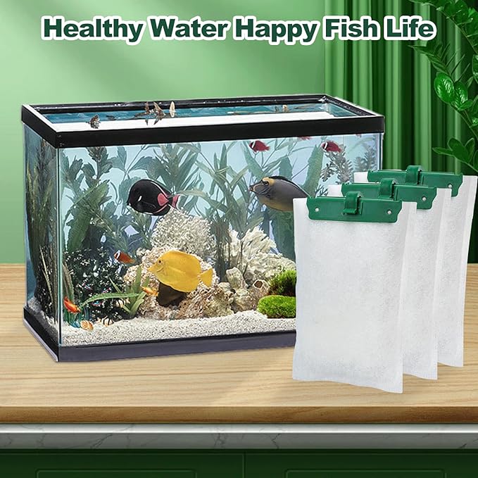 8 Count Medium Filter Cartridges Compatible with Tetra Whisper Bio-Bag Filters Medium Replacement Filter Cartridges for Whisper ReptoFilter and 10i IQ10 PF10 Power Filters -Ready to Use-PawvioPets