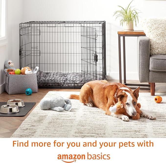 Amazon Basics Dog Poop Bags with Dispenser, 540 Count, Enhanced for Guaranteed Leakproof, Talcum Powder Scented, Includes Leash Clip-PawvioPets