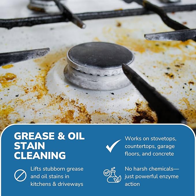 BIRD BARRIER Product Image Dissolve-It Enzyme Cleaner Concentrate |1 Quart Ready to use | Bird Dropping Remover, Pet Urine & Odor Eliminator for Carpets, Hardwood Floors, Drains & Grease Traps-PawvioPets