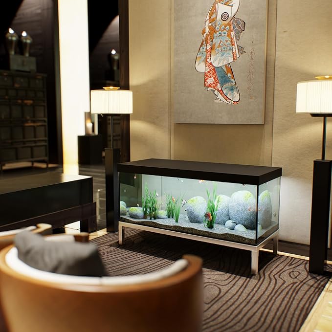 20 in X 36 in. Aquarium Stand | Industrial Style Aluminum Fish Tank Base with Open Frame Design-PawvioPets