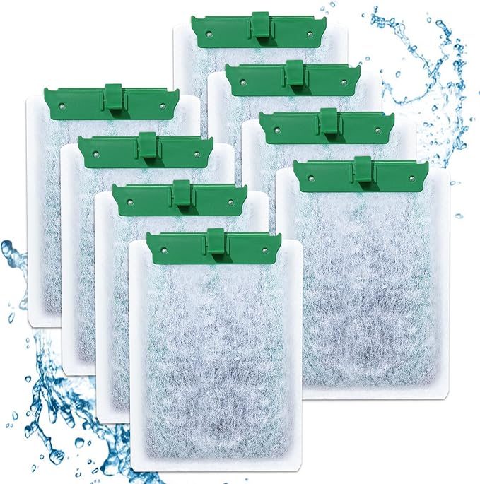 8PCS Medium Filter Cartridges Compatible with Tetra Whisper Bio-Bag Filter Cartridges Medium for Aquariums 10i IQ10 PF10, Fish Tank Filter Cartridges Power Filter Replacement for Tetra Filter-PawvioPets