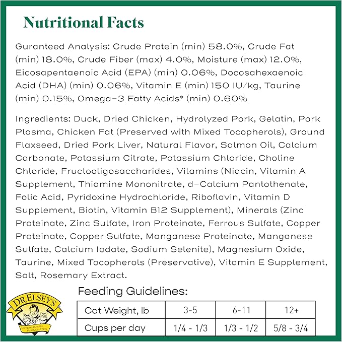 Dr. Elsey's cleanprotein Dry Kibble Duck 6.6 lb Bag-PawvioPets