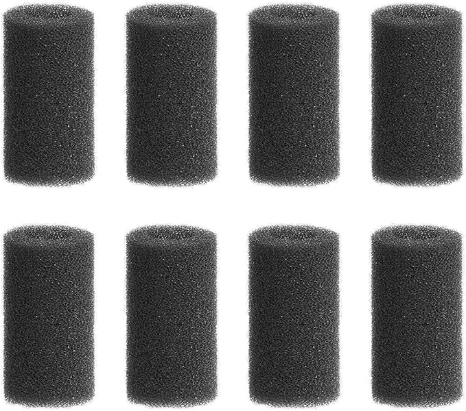 8 Pieces Black Pre-Filter Sponge Foam Roll Accessories for Aquarium Fish Tank-PawvioPets