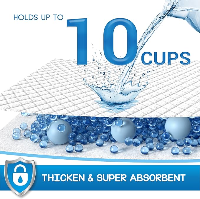 CROCI Dog Pee Pads 36x36in Extra Large, Wee Wee Pads for Dogs Super Absorbent Up to 10 Cups, Disposable (30 Counts)-PawvioPets