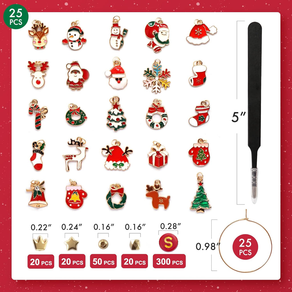 DIY Wine Glass Charms Kit, 25pcs Personalized Reusable Drink Marker Tags, Glass Identifiers for Wine Tasting Party, Unique Hostess Gifts & Party Decorations