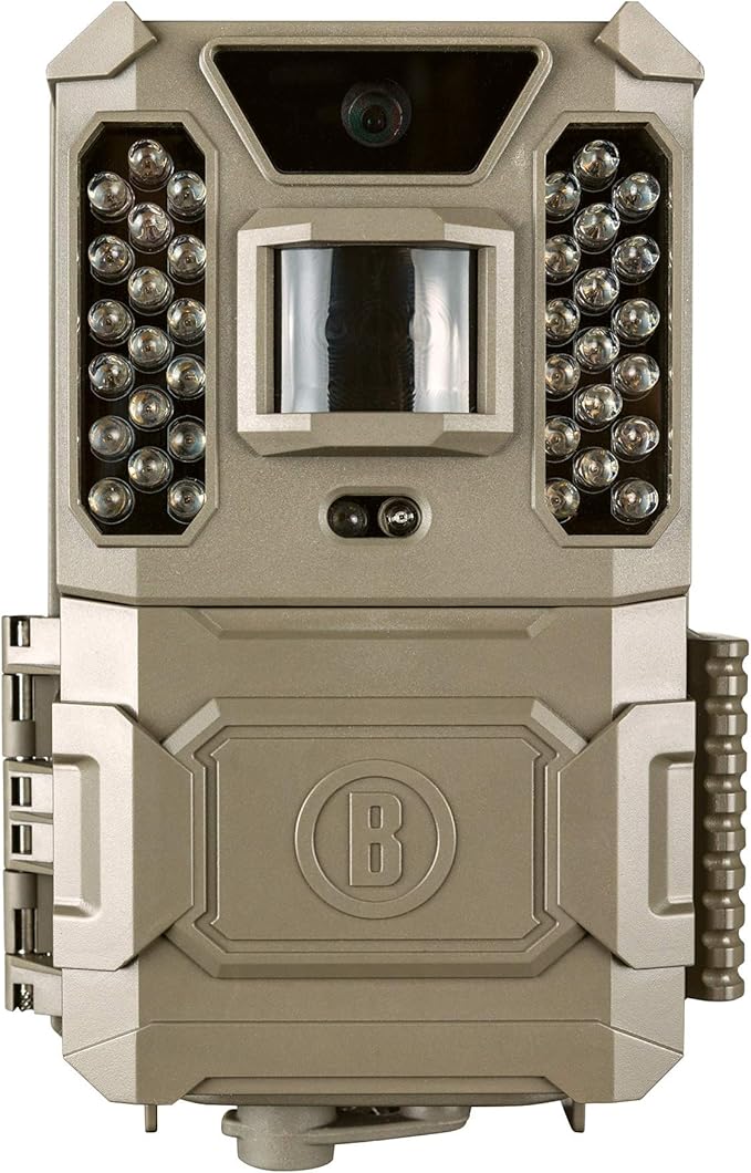 Bushnell Prime Low Glow Trail Camera - 24MP Image Quality, 1080p HD Video, Advanced Sensor Technology for Clear Nighttime Captures, Brown-PawvioPets