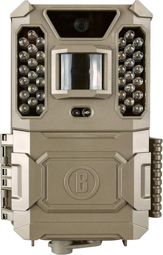 Bushnell Prime Low Glow Trail Camera - 24MP Image Quality, 1080p HD Video, Advanced Sensor Technology for Clear Nighttime Captures, Brown-PawvioPets