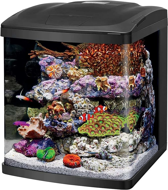 Coralife LED BioCube Aquarium Fish Tank Kit for Saltwater, Marine, Reef or Live Plants, 16 Gallon-PawvioPets