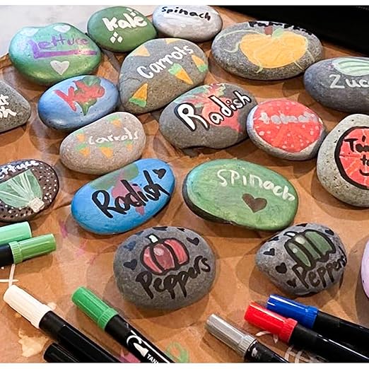 5 lbs Natural Mexican Beach Pebbles, 1-2 Inch Large River Rocks for Plants and Landscaping, Decorative Stone for Fish Tank Aquarium Fountain Garden Paving Walkways Pathways Backyard, Grey-PawvioPets