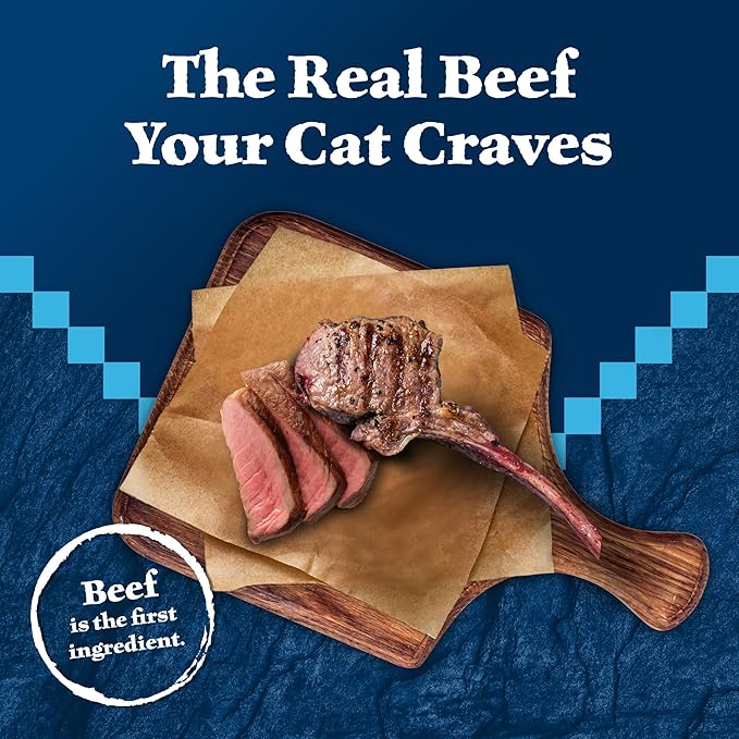 Blue Buffalo Wilderness Rocky Mountain Recipe Adult Wet Cat Food Paté, Chicken-Free & Grain-Free Recipe, Made with Natural Ingredients, Red Meat Feast, 5.5-oz. Cans (24 Count)-PawvioPets