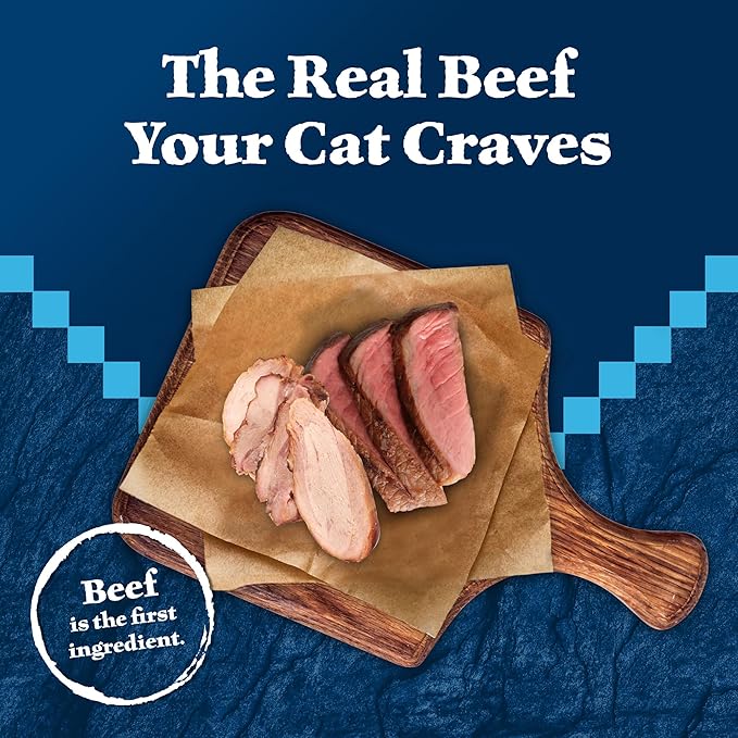 Blue Buffalo Wilderness Rocky Mountain Recipe Flaked Wet Cat Food, Chicken-Free & Grain-Free Recipe, Made with Natural Ingredients, Red Meat in Tasty Gravy, 5.5-oz. Cans (24 Count)-PawvioPets