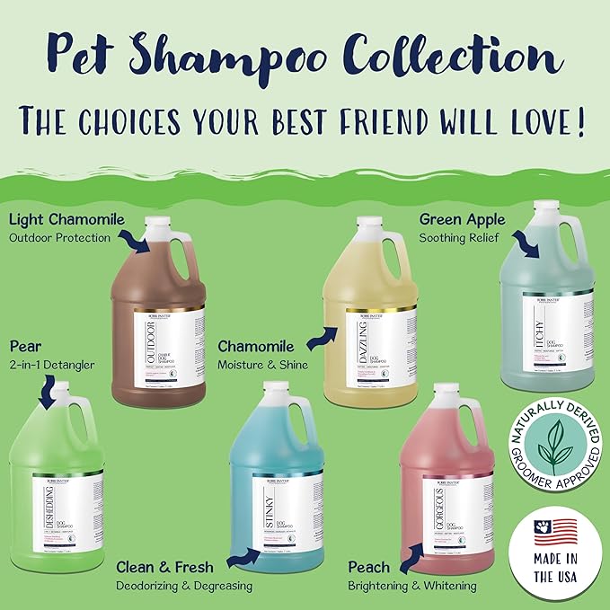Bobbi Panter Dog Shampoo - Made in USA - All Natural Formula for Heavy Duty Deodorizing & Degreasing - Concentrated 25:1 for Professional Groomers - Fresh Clean Scent, 1 Gallon-PawvioPets