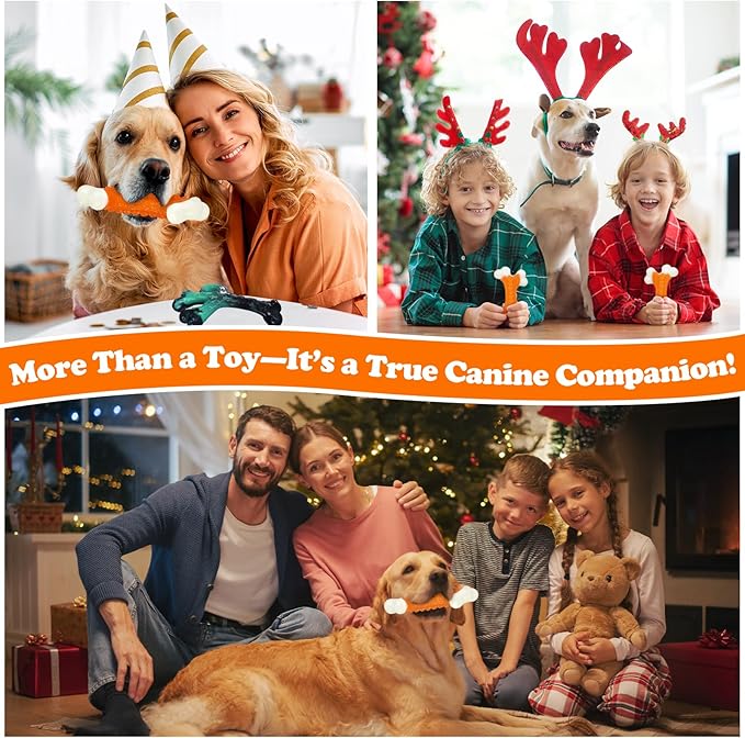 Dog Toys 2 Pack, Dog Toys for Aggressive Chewers Large Breed, Aggressive Chew Toys for Large Dogs (2 Pack)-PawvioPets