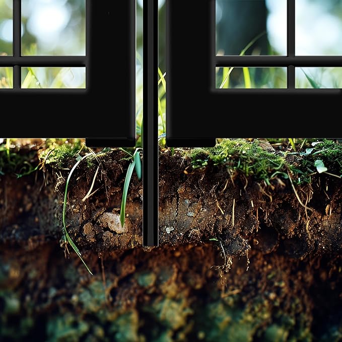 Dog Playpen, Outdoor Dog Fence, 16 Panels, 40" H Dog Pen for Large/Medium/Small Dogs, Heavy Duty Metal Pet Fence with Gate, Portable Dog Fence for RV Camping and Yard (Black)-PawvioPets