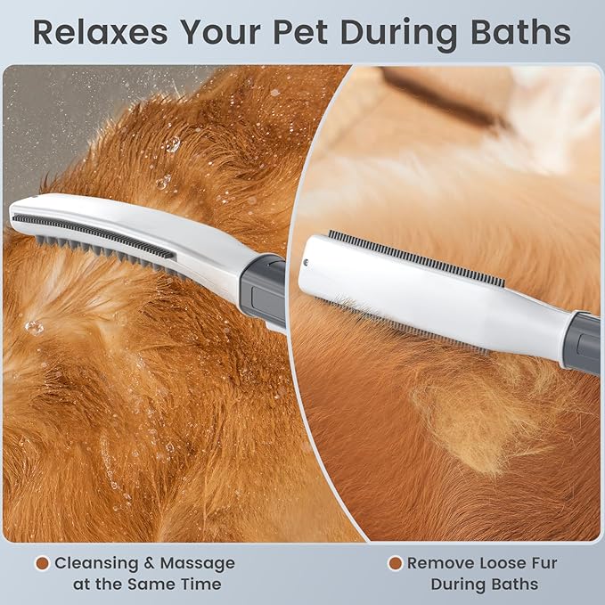 Dog Shower Attachment, Dog Shower Wand for Fast and Easy Washing Dog, Pet Shower Head with 3 Spray Modes, 8-Foot Hose, Indoor Outdoor Bath Your Dog-PawvioPets