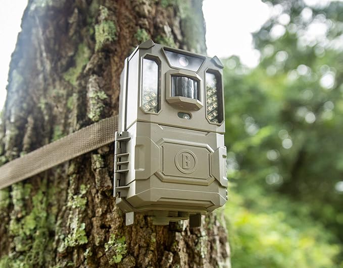 Bushnell Prime Low Glow Trail Camera - 24MP Image Quality, 1080p HD Video, Advanced Sensor Technology for Clear Nighttime Captures, Brown-PawvioPets