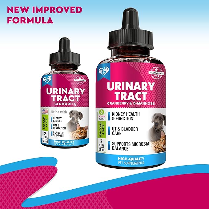 Beloved Pets Cat & Dog Urinary Tract Infection Treatment & Natural UTI Medicine Cranberry-Kidney+Bladder Support Supplement - Best Prevention Incontinence, Bladder Stones-PawvioPets
