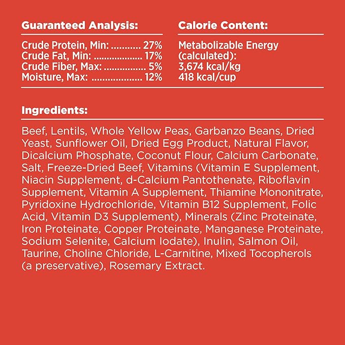 BIXBI Rawbble Dry Dog Food, Beef, 24 lbs - USA Made with No Meat Meals or Fillers - Freeze Dried Raw Coated Dog Food - Industry Leading Digestibility-PawvioPets