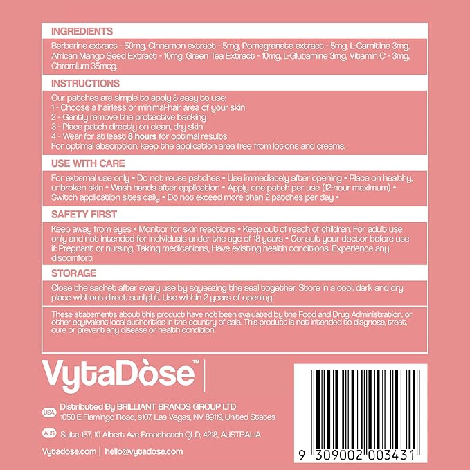 GLP1 Patches | 5X Stronger Formula | 12 Hour Extended Hunger Support | Berberine, Pomegranate, Green Tea, L-Glutamine | New & Improved Kind of GLP-1 Patches | 30 Count-PawvioPets