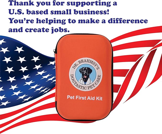 Dr Brahmsy’s Pet First Aid Kit – Emergency Kit for Dogs, Perfect for Travel, Camping & Hiking Essentials-PawvioPets