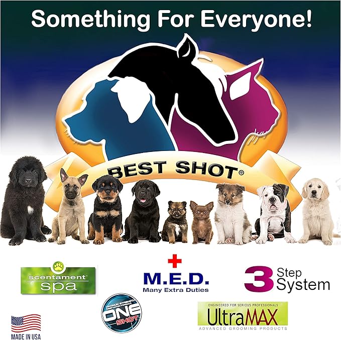 Best Shot Scentament Spa for Pets, Seasonal Facial Spa and Body Wash, Mango Maui, Tearless Shampoo, Hypoallergenic Body Wash, Reduces Tear Stains, 1 Gallon-PawvioPets