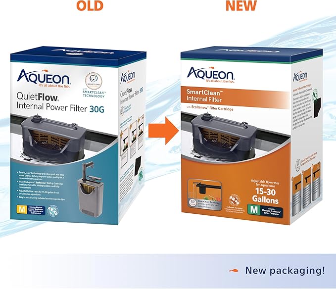 Aqueon QuietFlow Internal Filter with SmartClean Technology, Medium-PawvioPets