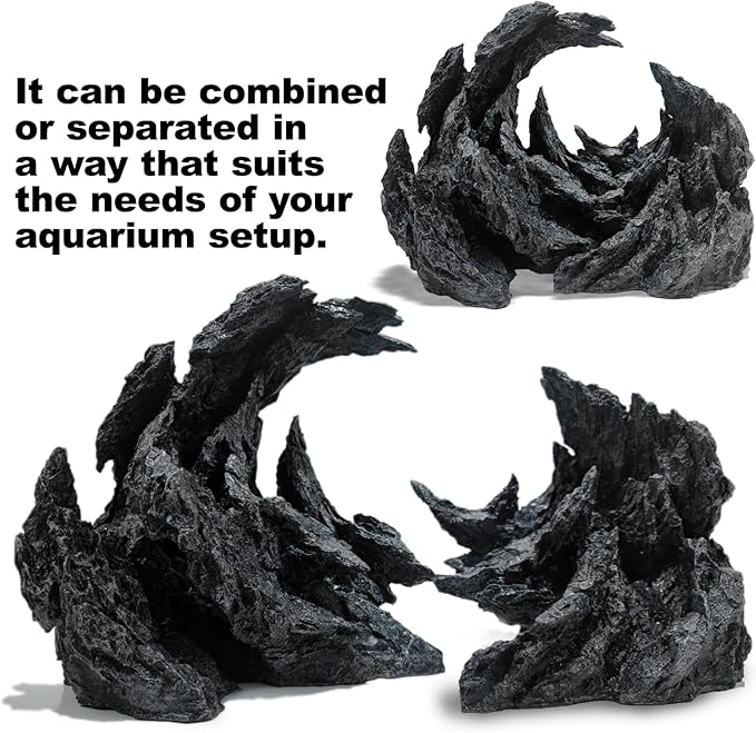Fish Tank Decor Rocks.Aquarium Decoration Model.Easy and Quick Solution for Aquascaping.(Perched Canyon-24inch)-PawvioPets