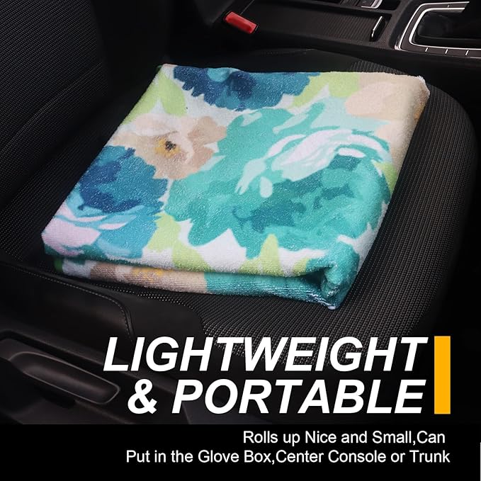 Back Seat Cover for Car Trucks Van SUV,Waterproof Rear Bench Towel Seat Covers for Dogs and Kids,Automotive Backseat Protector (Chrysanthemum)-PawvioPets