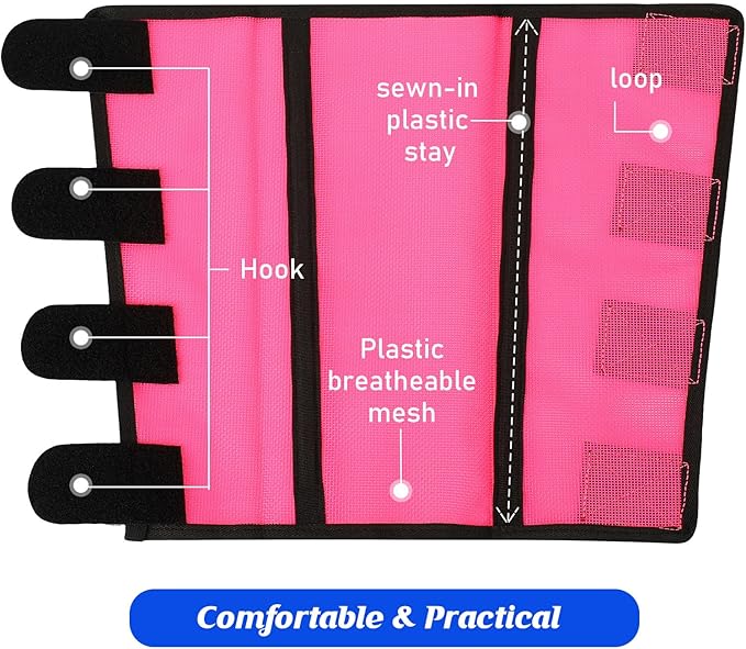 8 Pcs Mesh Fly Boots for Horse Breathable Mesh Horse Boots Protective Horse Leg Wraps Horse Leggings for Preventing Flies and Mosquitoes Bites (Light Pink, Dark Pink)-PawvioPets