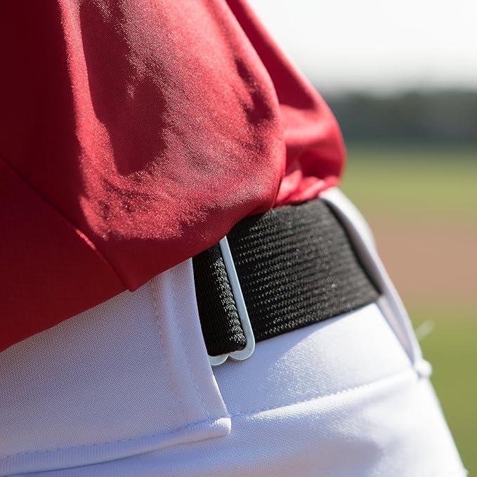 Champion Sports Baseball/Softball Uniform Belt, Comfort Stretch Fit Durable Syntex Tab - Youth & Adult Sizes, Multiple Colors-PawvioPets