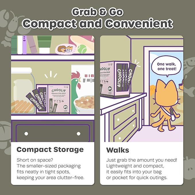 Grab & Go Squeeze Vita Stick Lickable Treats for Dogs & Cats. 49 Liver Support Sticks with Essential multivitamins. Soft and Tasty Paste for All Life Stages, Supporting Liver Health-PawvioPets