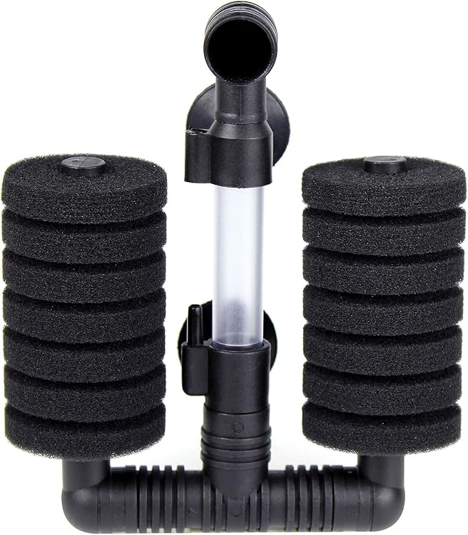 AQUANEAT 4 Pack Double Bio Sponge Filter, for Fry, Betta, Shrimp, Nano, Aquarium Fish Tank (Small up to 20 Gal)-PawvioPets
