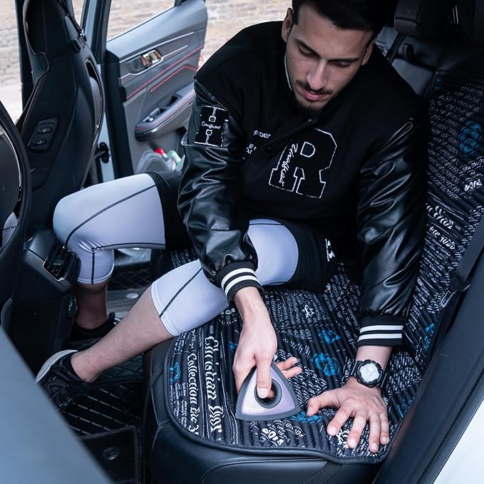 Analan Mini Pet Hair Remover for Car Detailing Supplies, Carpet Dog Hair Remover for Car Interior, Triangle Dog Hair Remover for Auto Detailing, Couch, Furniture, Lint, Carpet(Purple)-PawvioPets