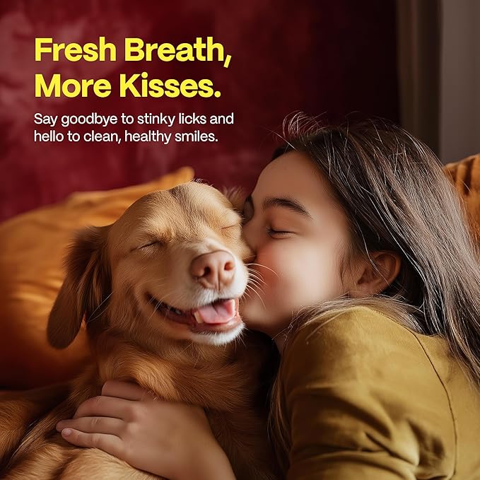 DOCO Dog Teeth Cleaning Wipes Dental Finger Wipes for Cats & Dogs Remove Plaque & Tartar, Freshen Breath, No Rinse, Easy & Effective Pet Tooth Cleaning Kit for Oral Care, Chicken Flavor, 50 Count-PawvioPets