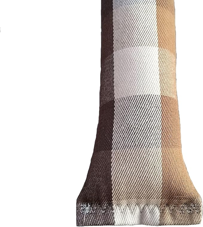 15" Catnip Cat Kicker Toys/Kitty Kick Sticks/Cat-Nip Kick Sticks (Tan and Brown Plaid) (Kickers Filled with 1 oz Premium Canadian Catnip)-PawvioPets