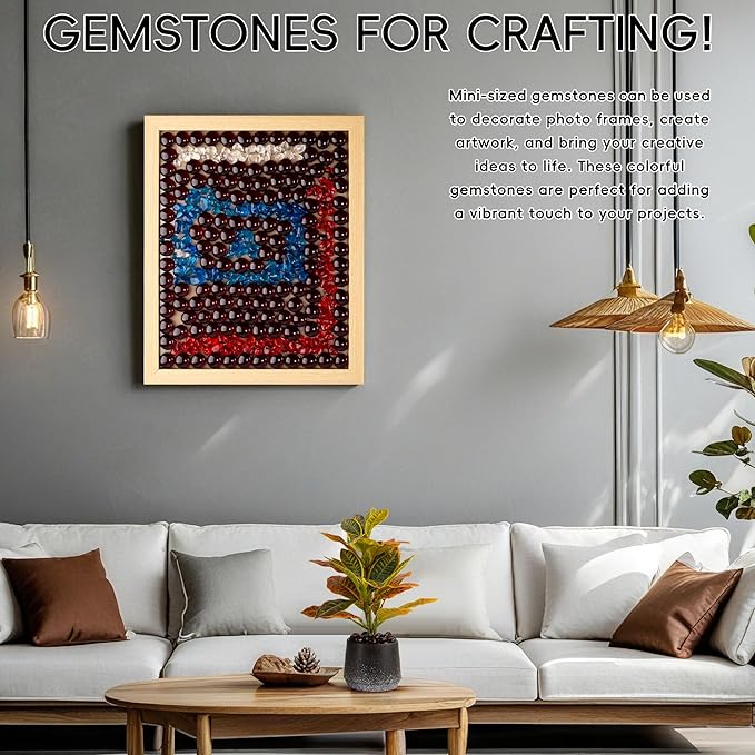 2 LB Dark Red Glass Marbles, Mini Flat Glass Beads for Vase Fillers, Floral Bottom Mancala Gems Pebbles Fish Tank Rocks for Table Aquarium,Home Decor Art Craft Supplies(0.5"~0.7")-PawvioPets