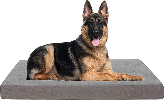 GOHOO Jumbo Dog Bed for Large Dogs, Orthopedic Memory Foam with Cooling Gel & Waterproof Lining-PawvioPets